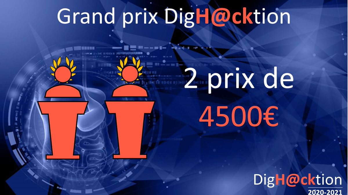 DigHacktion's tweet photo. Après réflexion, DigH@cktion a décidé de séparer son grand #prix de 10000€ en 2 prix de 4500€, afin de récompenser 2 porteurs de projets !
#DigHacktion #hackathon https://t.co/kDn2HKxkDR
