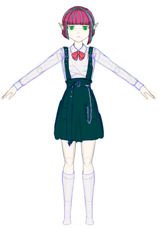 lavibuun's tweet photo. also was kinda stuck at art last month but now im making model that will try to animate later. There are sketch and what i have made of this https://t.co/BvkroOycFP