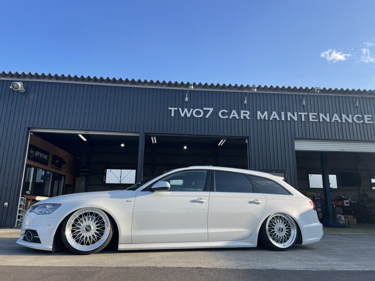 badestate's tweet photo. 本命ホイール履きました❤️
もう絶対カッコいい‼️
#a6avant
#airforcesuspentionjp
#bbssuperrs
#two7carmaintenance https://t.co/XMPLtPqbwa
