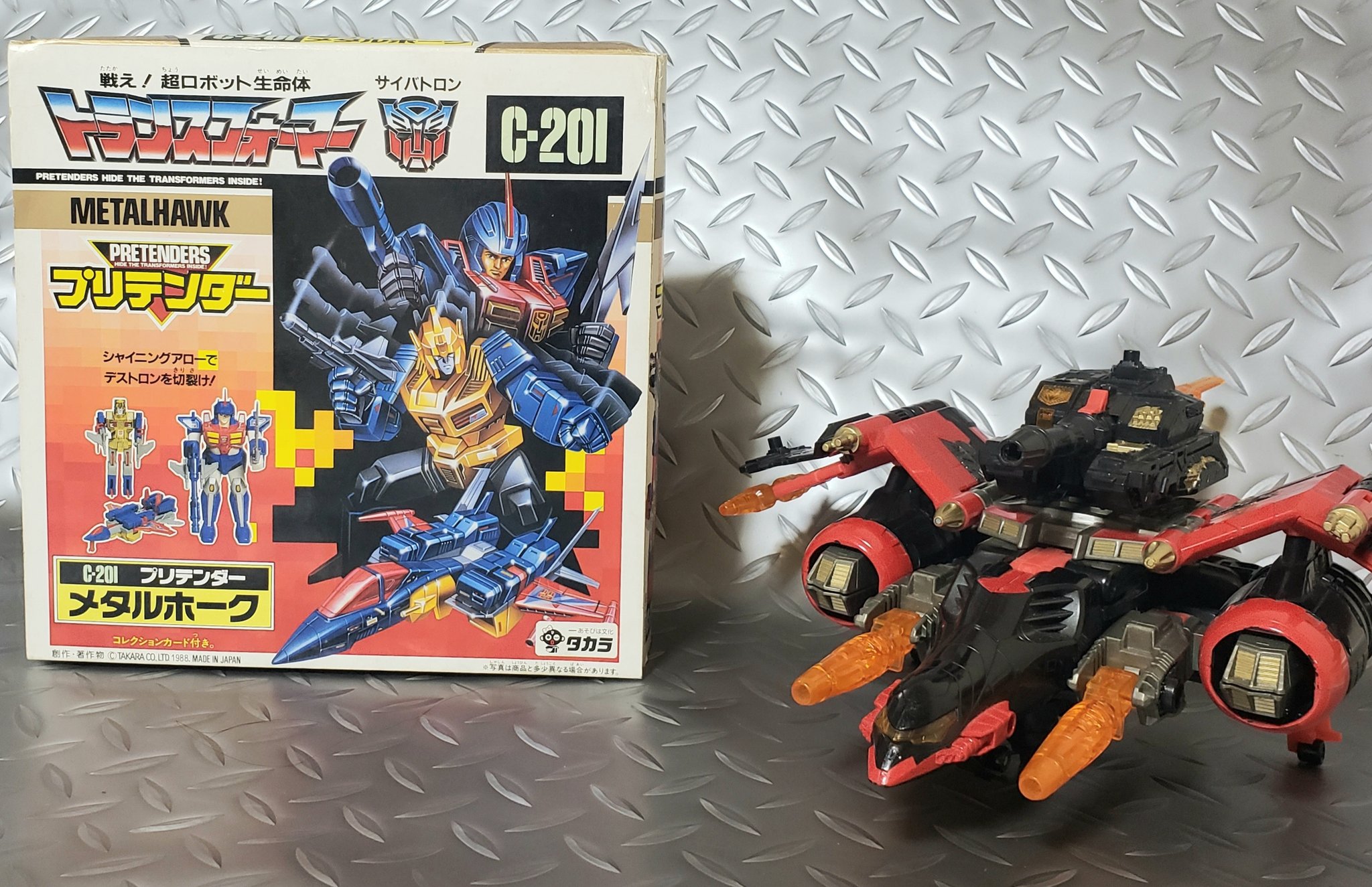 絶版品 当時物 トランスフォーマー C201 プリテンダー メタルホーク 絶版品 当時物】トランスフォーマー C201 プリテンダー メタル
