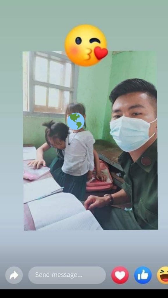 A member of the Terrorist Military Council is sexually harassing primary school children. He said that "I will rape her when she grows up" on his Facebook story with these photo. Children in Myanmar are now insecure.
#June5Coup #MilkTeaAlliance
#WhatsHappeningInMyanmar