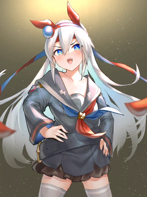 うちが浪速の白い稲妻やーっ!

#ウマ娘プリティーダービー #タマモクロス 