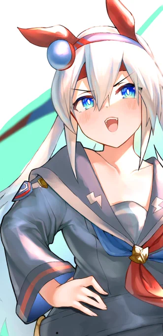 うちが浪速の白い稲妻やーっ!

#ウマ娘プリティーダービー #タマモクロス 