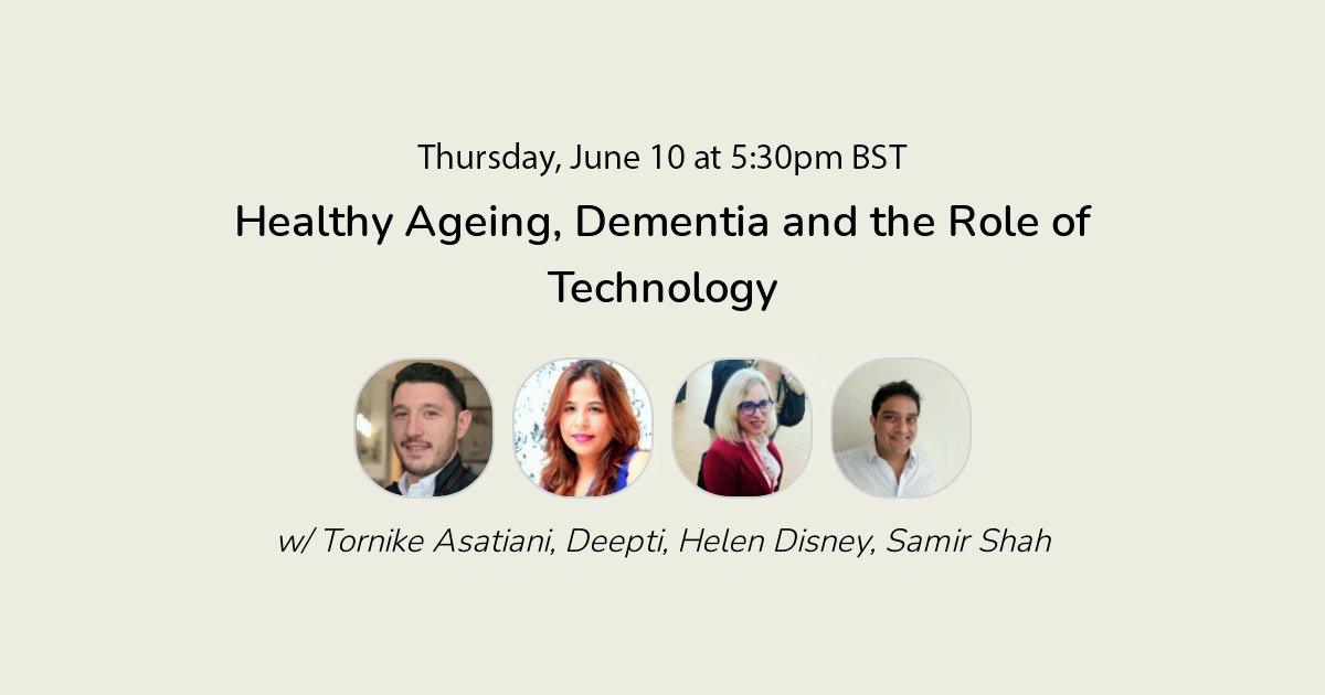 pcl_health's tweet photo. PCL Health is hosting Healthy Ageing, Dementia, and the Role of Technology.
Join us on June 10th at 5:30 pm BST in our next session on #Clubhouse.
https://t.co/g378RDU3qF
Looking forward to seeing you there!
#healthcare #healthyaging #DataSovereignty #DigitalHealth #PCLHealth https://t.co/TaFXtKpq3c