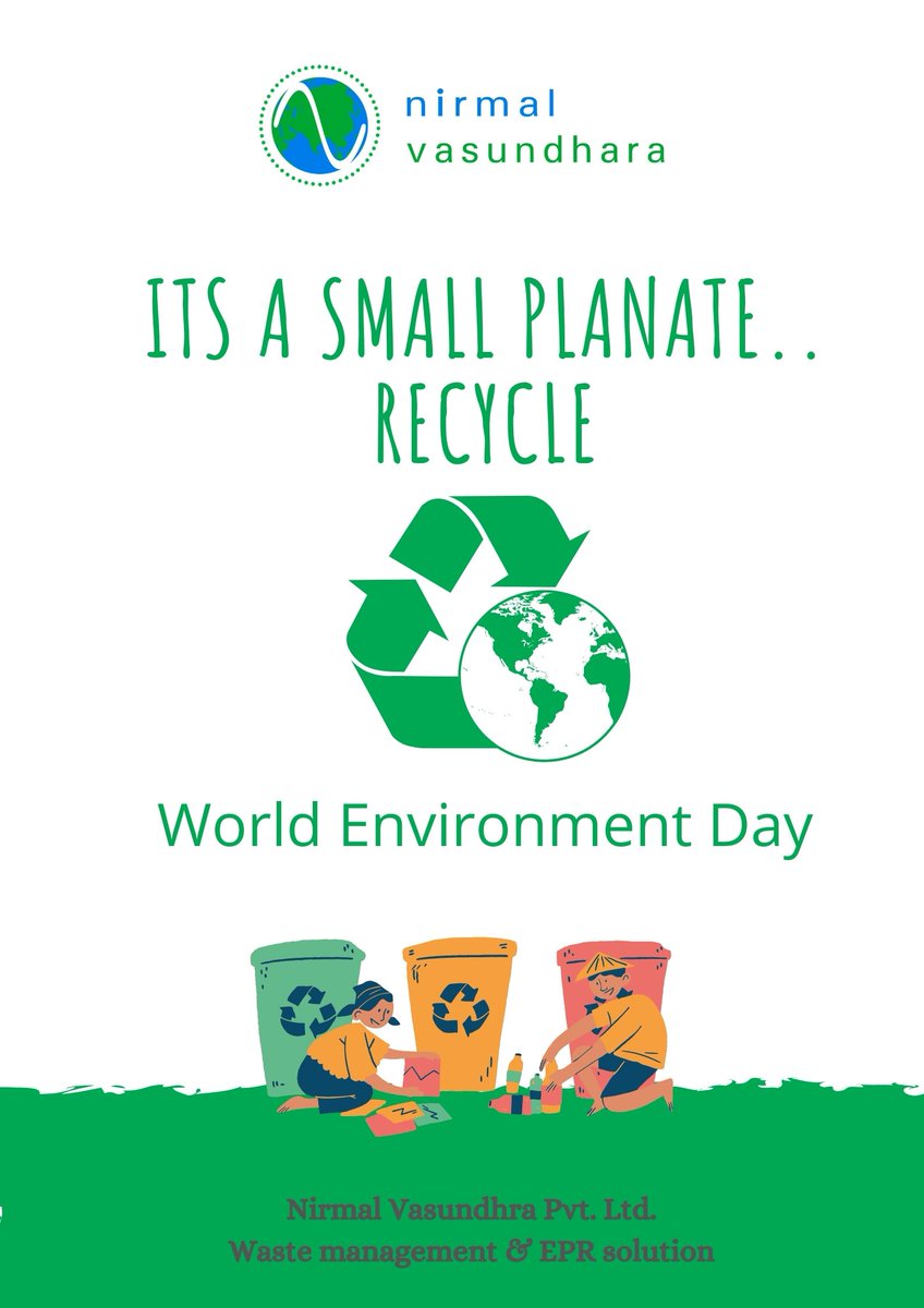 nirvasu's tweet photo. On this world Environment day we request to discard plastic waste responsibility so that it can reach to a recycling facility.

#recycling #sustainability #environment #ecofriendly #EPR #sustainable #zerowaste #extendedproducerresponsibility https://t.co/tUiMTYIVOS