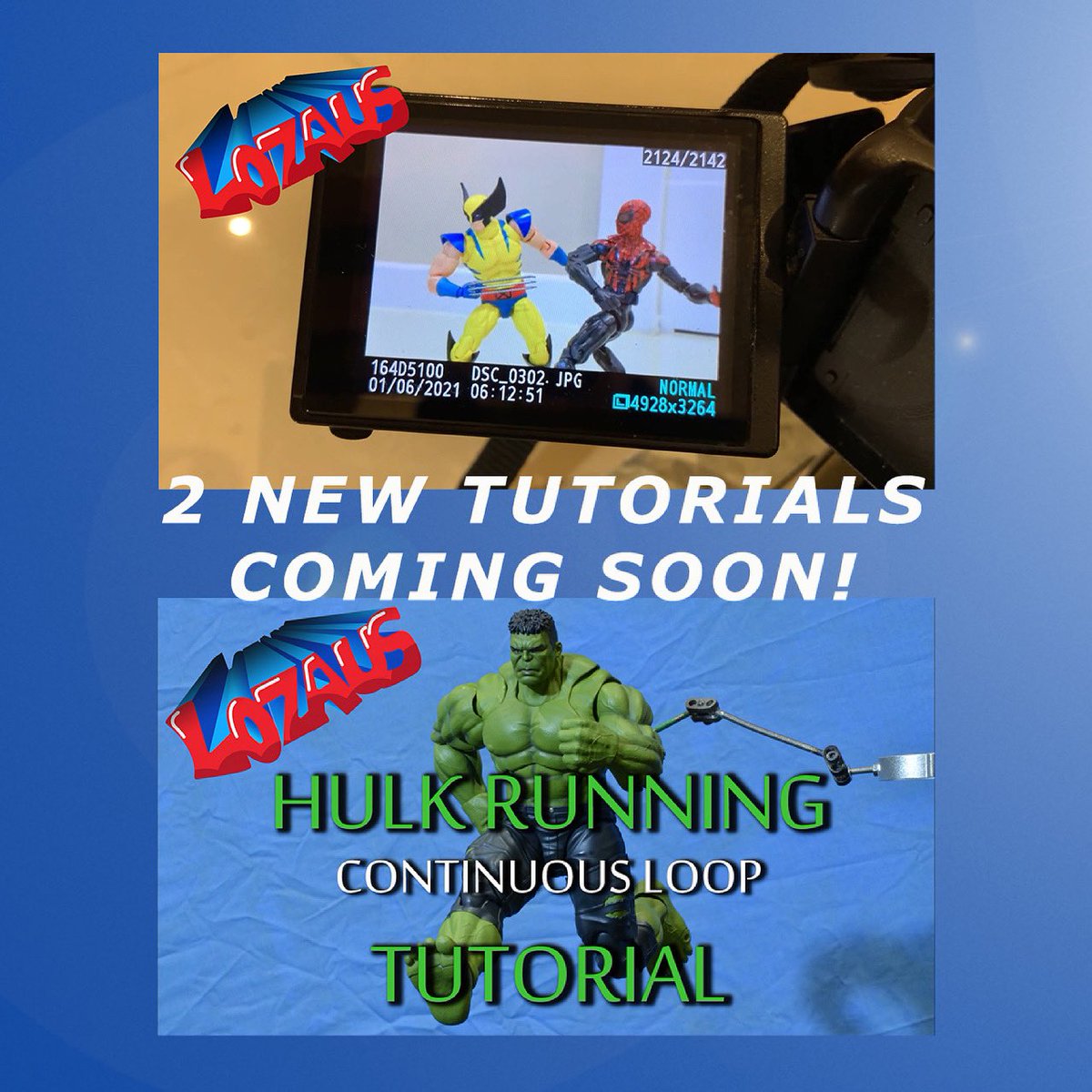 lozaus1's tweet photo. Join my Lozaus Channel Membership for as little as a dollar a month and get access to my Stop Motion Tutorials.
Learn all the techniques !!
#stopmotiontutorial #stopmotion #animation #marvel #lozaus1 #youtube #youtuber https://t.co/gU8cG71ZvX