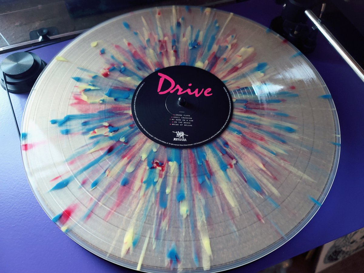 KinkadeNau's tweet photo. Drive (Original Motion Picture Soundtrack) - Cliff Martinez

#Drive #CliffMartinez #OST #record #vinyl #records #LP #vinylrecord #vinylrecords #vinylcommunity #recordcommunity  #vinylfiend #recordfiend #vinylcollection #recordcollection #vinylgram #recordgram #KillAllHumans https://t.co/lhnpGYrdgD