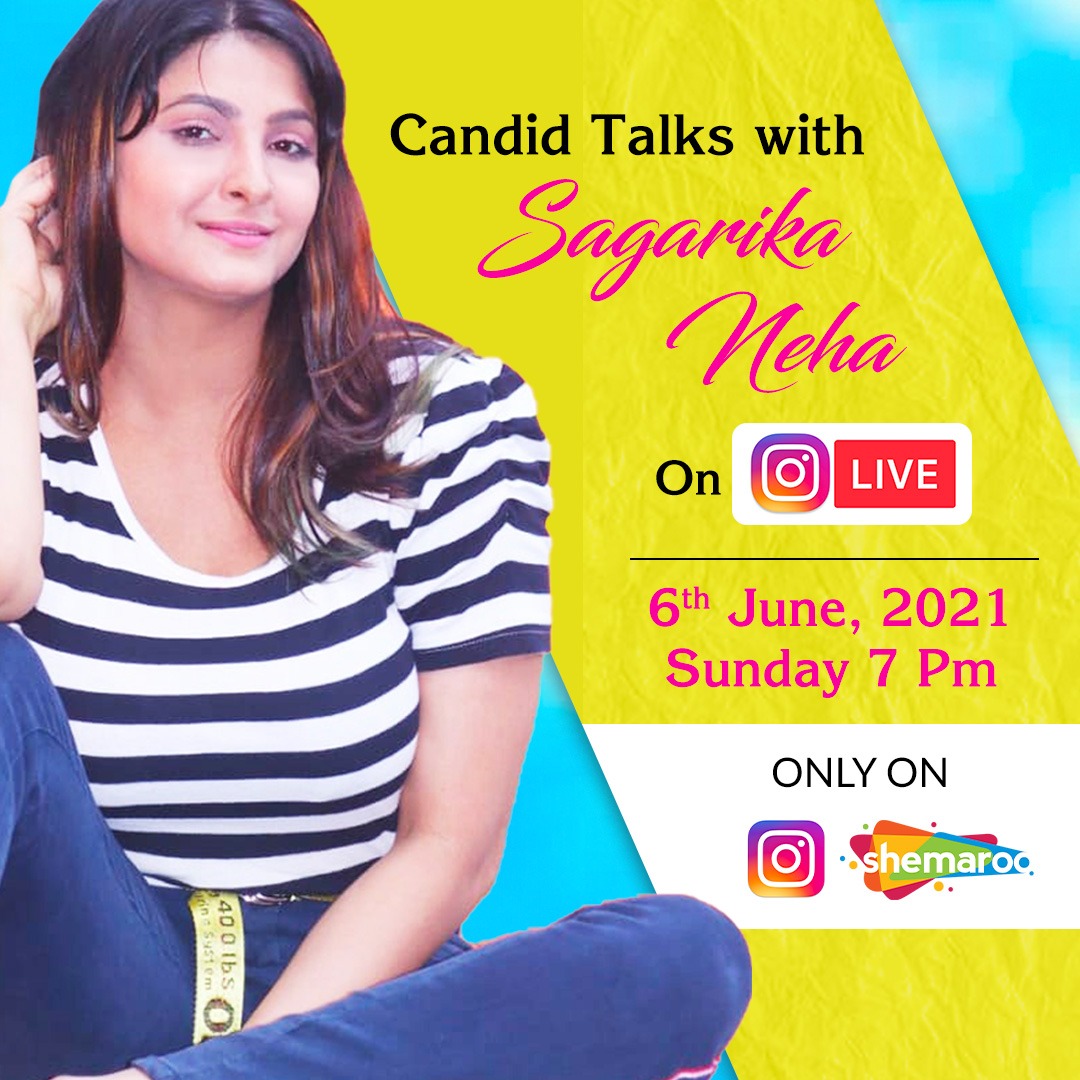 Catch #SagarikaNeha LIVE only on <a href="/ShemarooEnt/">Shemaroo</a> Instagram page instagram.com/shemarooent tomorrow at 7 Pm.
#SaturdayMorning #SaturdayMotivation