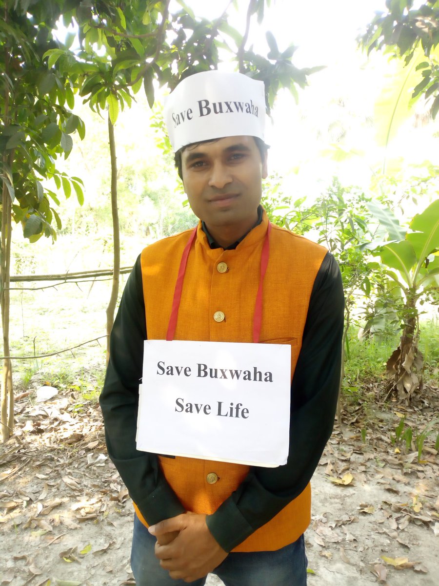 rajeshsuman10's tweet photo. #SaveBuxwahaForest 
#SaveLife
#SaveIndia
@PMOIndia @narendramodi @rashtrapatibhvn @ChouhanShivraj @BBCBreaking @aajtak @abplivenews @RahulGandhi @priyankagandhi @tejasviyadav @laluprasadrjd @EarthWorri https://t.co/DXcDm5P0l0