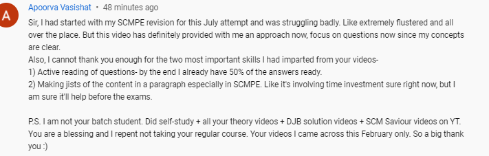 satishjalan1's tweet photo. ๐ฅ Student Review ๐ฅ
Thank you Apoorva Vasishat for the warm words. We really feel special to have this kind of review from our student
#SJCInstitute #SCMPE #admissionopen #regularbatch #satishjalan #review #studentreview #CAFinal https://t.co/clgGrtQN0v