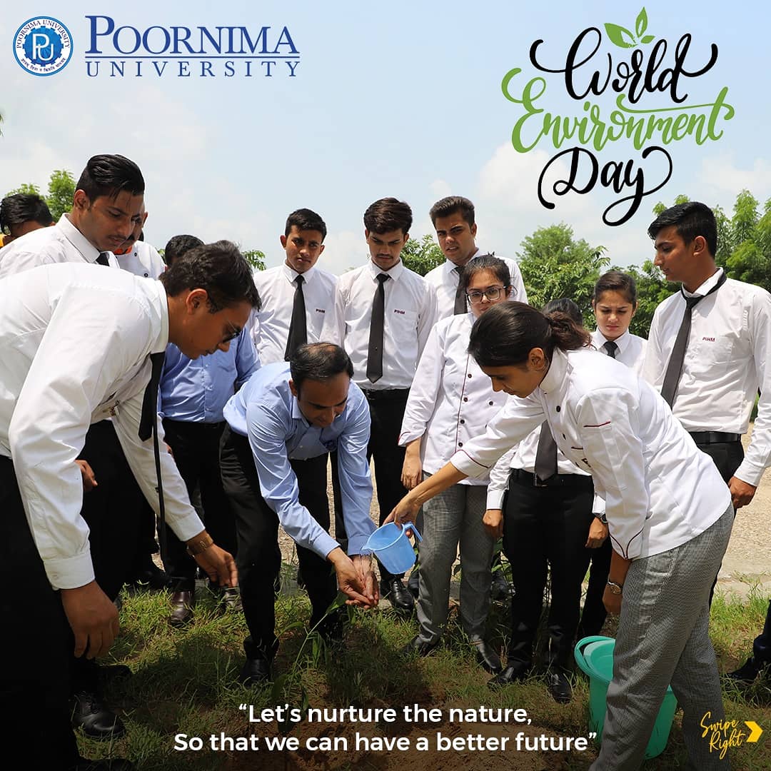 Poornima_Univ's tweet photo. #Planting trees, #cleaning the rivers & #coasts, changing our diet, just a little #inititive can do #wonders to the world.
Let's take a step forward and lets bring a change to this world, Together.
#Happy #WorldEnvironmentDay!
#poornimauniversity #poornimauniversityjaipur https://t.co/jdDWAdxIP8