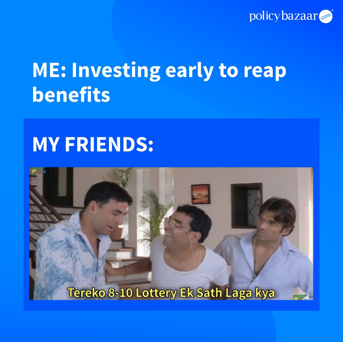 policybazaar's tweet photo. Aap bhi bano apne friends ka support system aur unhe bolo jaldi se https://t.co/SFawxLvDQ6 par log in kare.
#ClaimTheFuture #Policybazaar #AskPB #AapkaAsliSupportSystem #FinancialProtection #Safety #Investmentplanning #Investments #FinancialPlanning #Insurance #Savings https://t.co/Ub9f5d4ihO