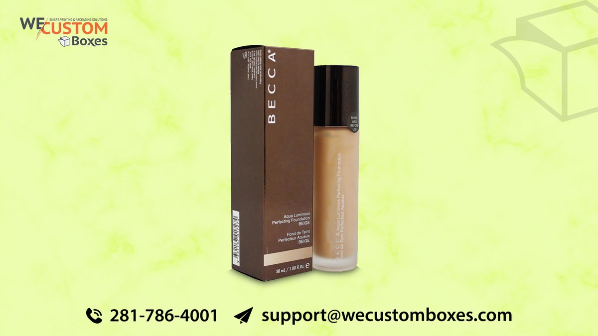 wecustomboxes's tweet image. We offer Foundation Boxes to keep them safe and secure.This is one of the most remarkable and proven ways to make sure that your foundations are in safe hands.
Order Now-bit.ly/3clFfuF
Contact Us: 1 281-786-4001
#cosmaticbox #creambox #foundationbox #beautybox #box
