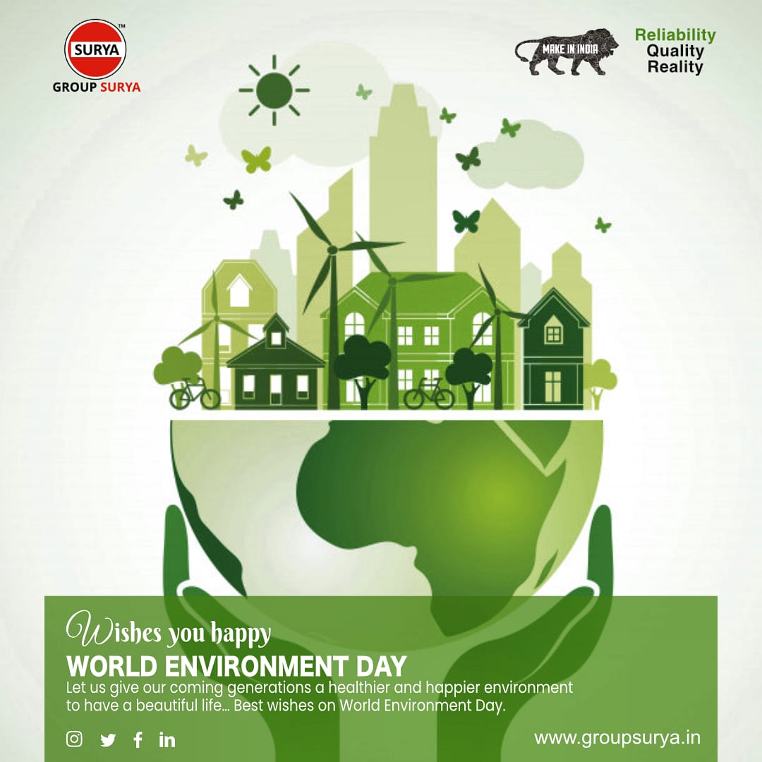 GroupSurya1's tweet photo. Celebrating #EnvironmentDay comes with a promise to save our environment and the world. Let us take a pledge to keep the oceans blue, the planet green and the animals safe. 
Best wishes on World Environment Day.

#WorldEnvironmentDay 
#EnvironmentDay2021 #GroupSurya https://t.co/MxVufSSifl