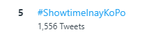 Trending #5 SPOT NATIONWIDE ang OHT ngayong Sabado na #ShowtimeInayKoPo kaya tuloy lang ang pag-tweet, Showtime Onliners!