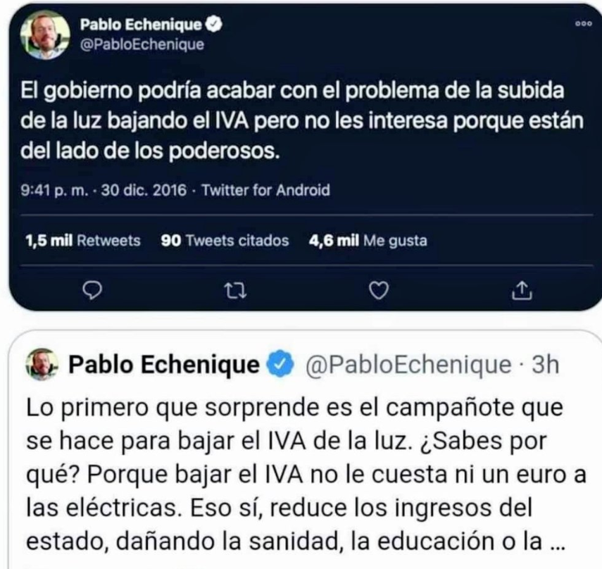 Javiviz's tweet photo. No son dos tuits. Es un autorretrato. Y no solo del personaje, sino de que quienes, pese a todo, siguen jaleándolo. (Y ahora, además, la culpa será del mensajero) https://t.co/VmD8GJJDUp