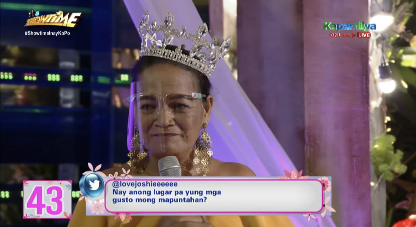 itsShowtimeNa's tweet photo. Ito rin ba ang tanong na gusto niyong sagutin ng inyong mga nanay, Showtime Onliners? 
#ShowtimeInayKoPo https://t.co/clgK43fFUp