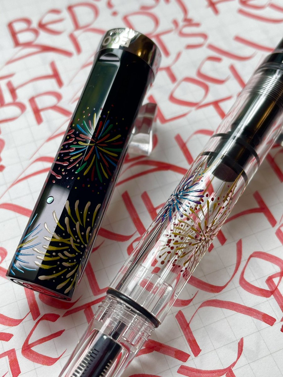 ブングボックス ツイスビー輪島塗 花火 B TWSBI ECO 蒔絵万年筆 日本の
