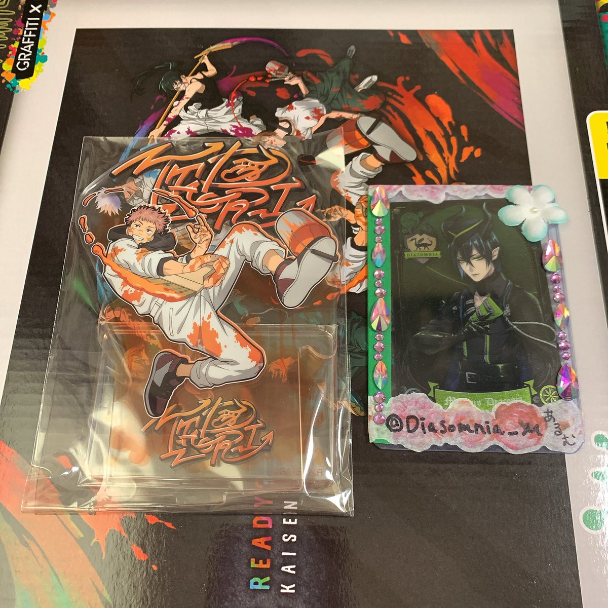 Diasomnia_M's tweet photo. @usagi_nishijima 初めまして、検索から失礼致します。
当方 虎杖悠仁のアクリルスタンドを所持しているのですが、狗巻棘と交換していただくことは可能でしょうか？
たくさんリプライが来ていて難しいかと思いますが、ご検討宜しくお願い致します🙇‍♀️ https://t.co/AOFBozBumJ