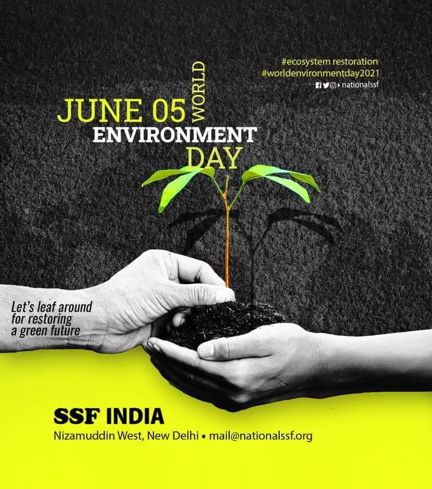 HBGerukatte's tweet photo. World Environment Day | June 05

#WorldEnvironmentDay #WorldEnvironmentDay2021 
#EcosystemRestoration 
#SSF #ssfkarnataka #ssfindia #ಉಸಿರಿಗಾಗಿ_ಹಸಿರು https://t.co/lcSyfa5Y7d