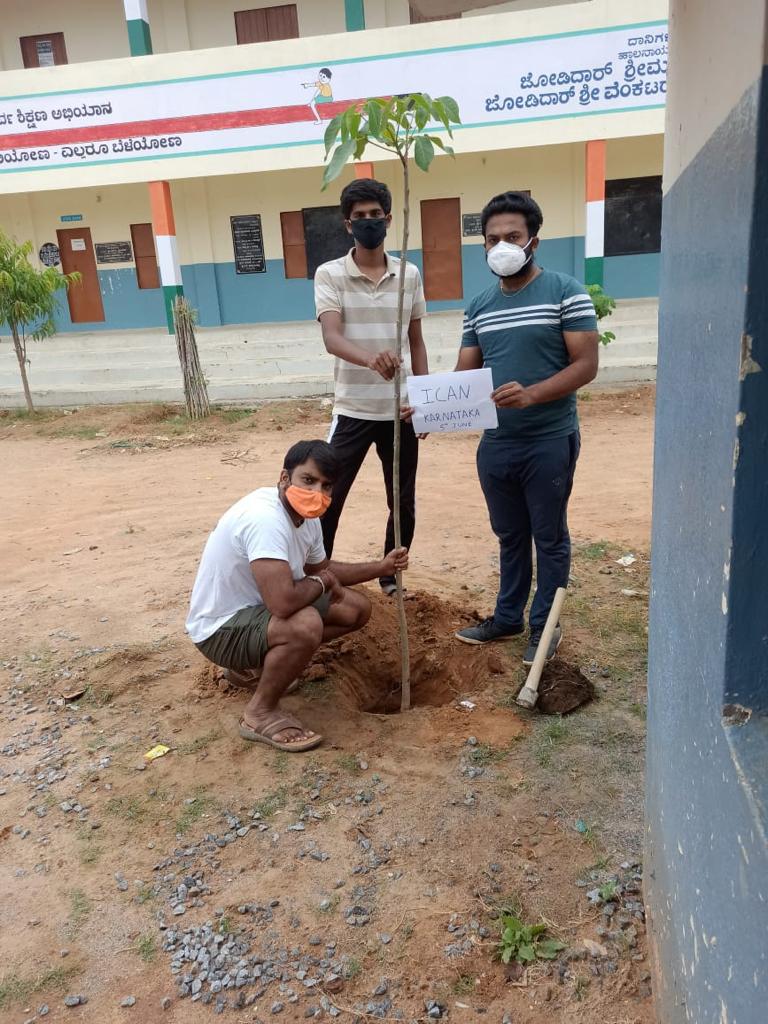 IcanKarnataka's tweet photo. On the occasion of      #WorldEnvironmentDay @IcanKarnataka has planted saplings at Government School, Halanayakana Halli ,Karnataka
@rmponweb @CMofKarnataka @ArvindLBJP @vinay1011 https://t.co/hpUhKKN1t8