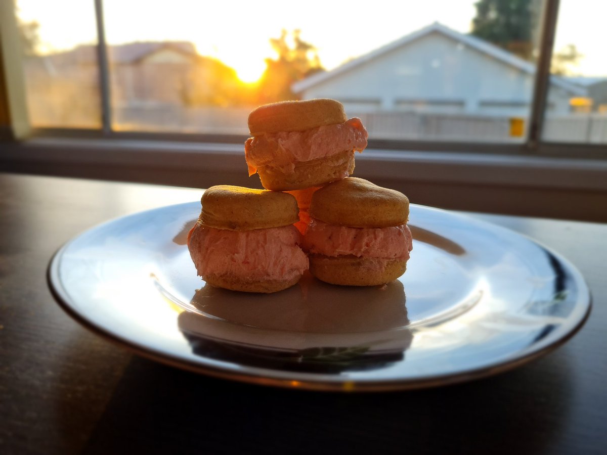 TomStevo123's tweet photo. Today's cooking adventure was a success. Vegan and Gluten free passionfuit shortbread with raspberry buttercream filling

#Vegan #GlutenFree #Passionfruit #Raspberry #Shortbread #Buttercream #Dessert #CookingAdventure https://t.co/zWSlRvzhlc