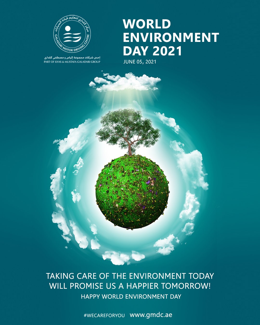 Galadari Motor Driving Centre Happy World Environment Day 21 يوم البيئة العالمي السعيد 21 Take Care Of The Environment Today Will Promise Us A Happier Tomorrow Gmdc Gmdcuae Wecareforyou Saveplanet Saveplanetearth