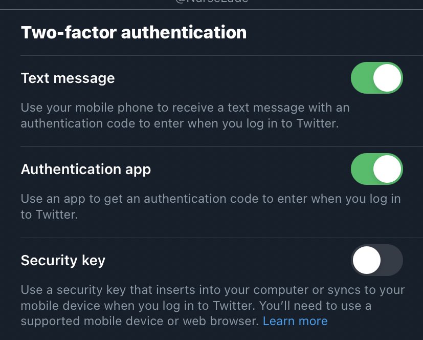 detoke__'s tweet photo. If you have the two factor authentication on your account, please don’t log out if you can only receive text messages. You might not be able to log back in cos network providers won’t receive codes from Twitter. You might want to download the google Authentication app too https://t.co/ZJPeYGxKHQ
