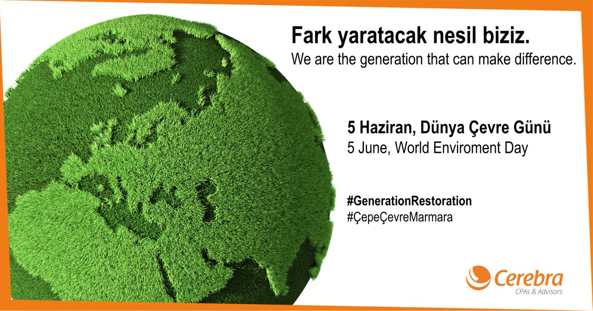 Fark yaratacak nesil biziz.
We are the generation that can make difference.

5 Haziran, Dünya Çevre Günü
5 June, World Enviroment Day

#GenerationRestoration #ÇepeÇevreMarmara #WorldEnvironmentDay2020  #DuenyaCevreGuenue