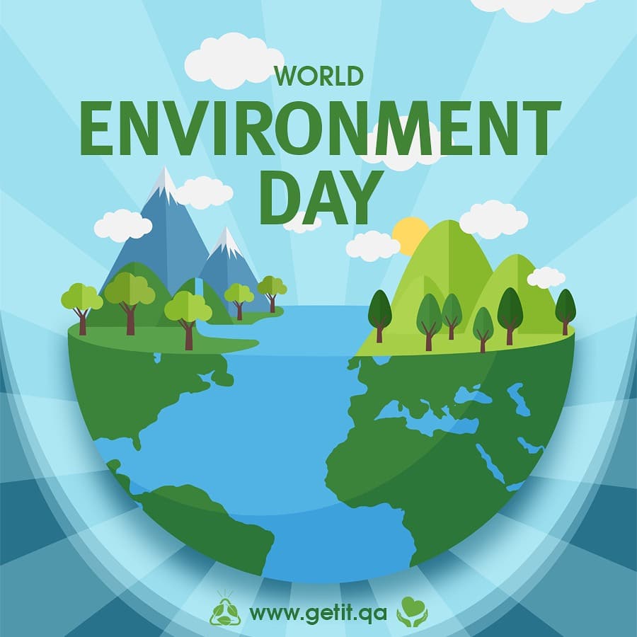 GETIT_QA's tweet photo. Let us pledge to work hard in making Earth 🌎 a greener and healthier place to live. 
#WorldEnvironmentDay #WorldEnvironmentDay2021 #MakeEarthGreenAgain #earth #MakeEarth #qatar #environment #environmentallyfriendly #getit #getitqatar #onlineshopping https://t.co/QpZHegZUms