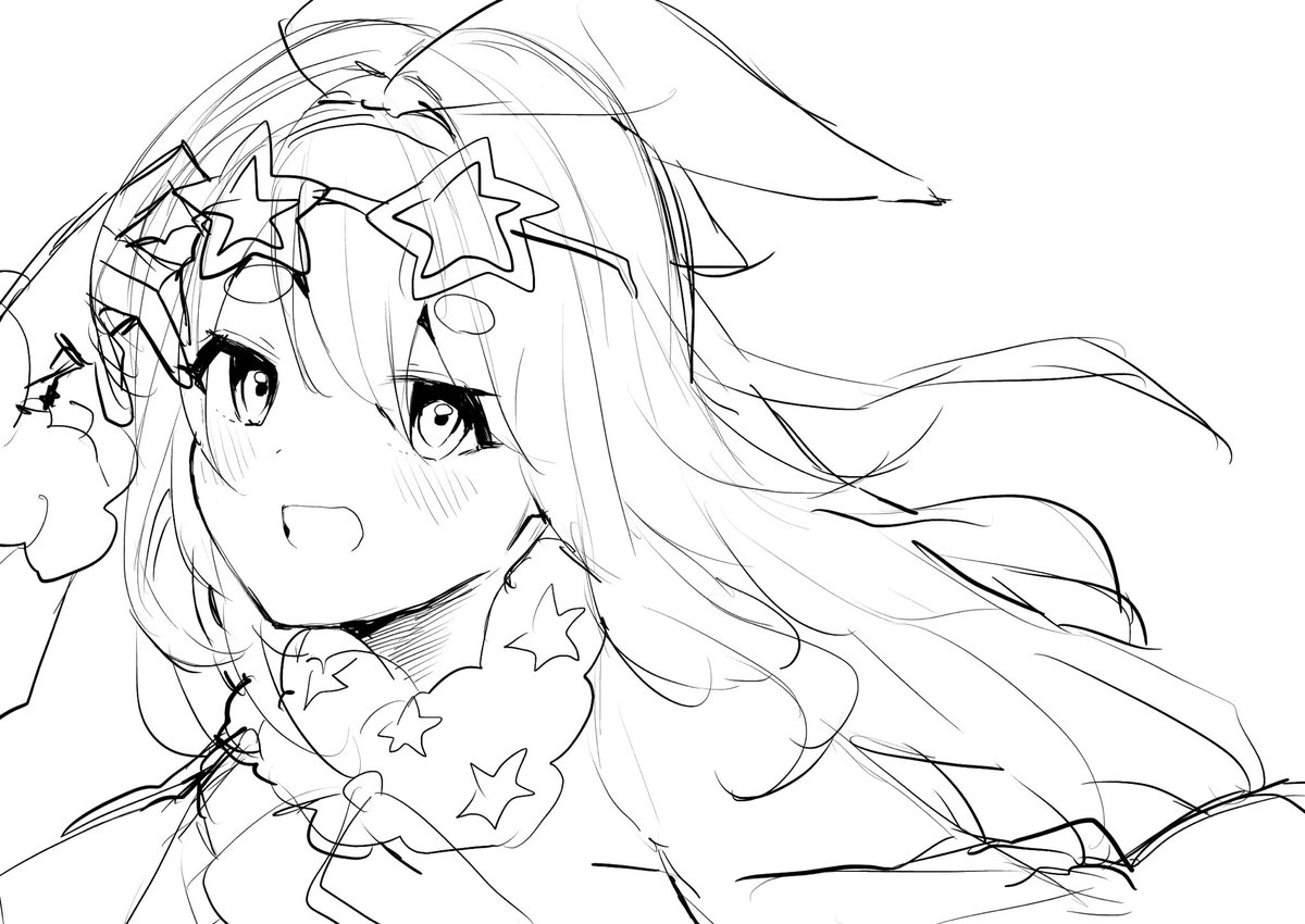 悔しすぎて10分でニア描いたけど結構いいのできそうだな、近いうちに完成させたい 