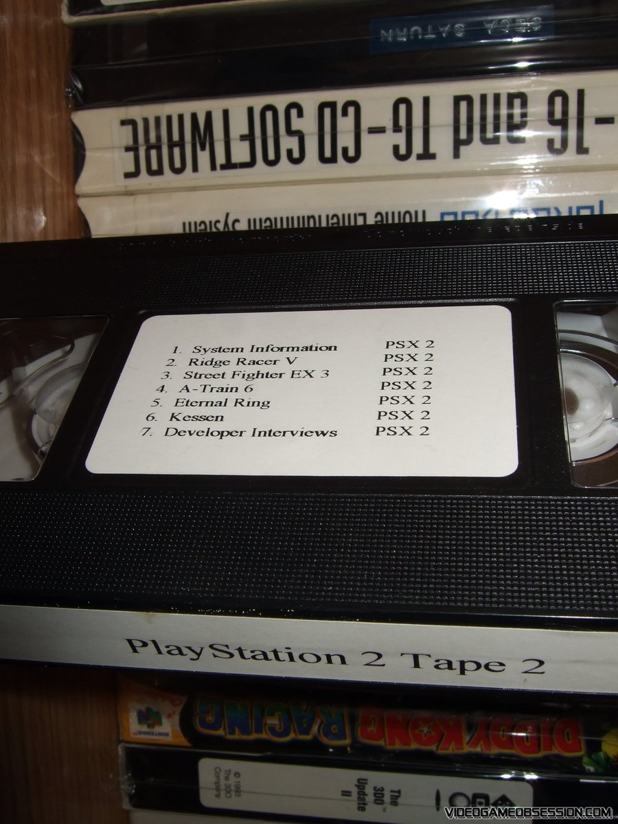 matthewhenzel's tweet photo. Babbage's tape post #2. Here are a bunch of kiosk tapes, which we would play for a month before replacing with a new one. The old one would go in the trash, or in this case, into my bag. ๐ Please let me know if there is anything interesting on these. #N64 #PSX2 #HalfLifeDC https://t.co/V9djLDPqAn