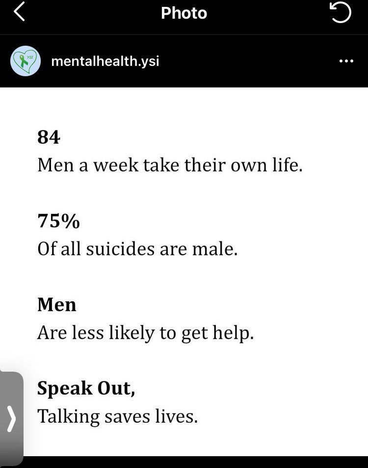 Fellas, check on your brothers 🙏🏾