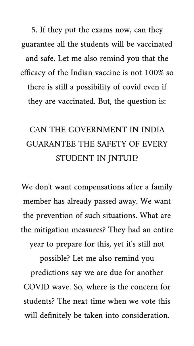 vaish_b7's tweet photo. @KTRTRS Imagine how many beds you’ll need if exams were conducted offline. I want answers. I have been replying to every single post. The students are angry. Speak to us! https://t.co/dgvStNJTmS