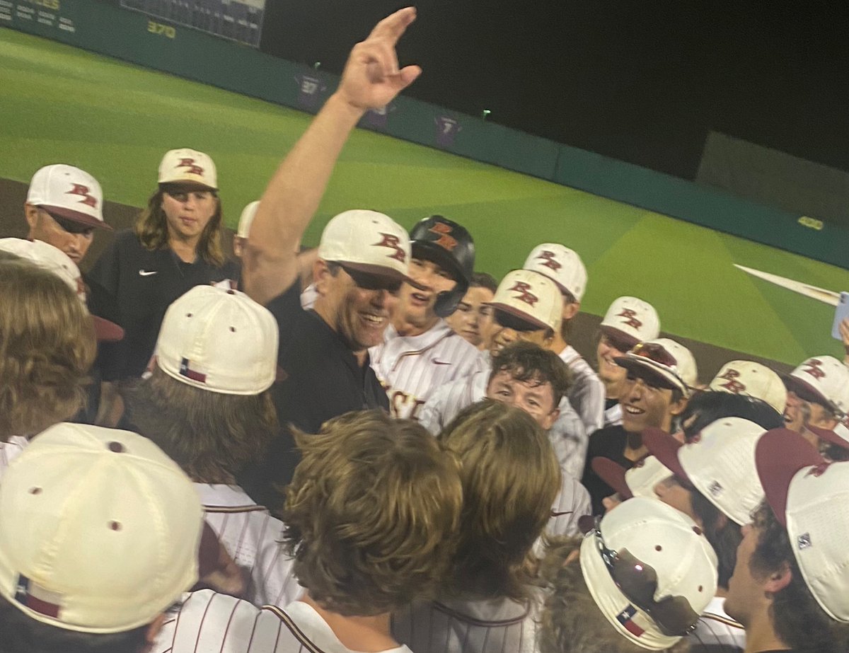 Rickyprep's tweet photo. It was an emotional victory for @rouse_baseball Rouse baseball to reach @uiltexas state tournament next week @statesman #centexpreps https://t.co/htVdiH1qBi
