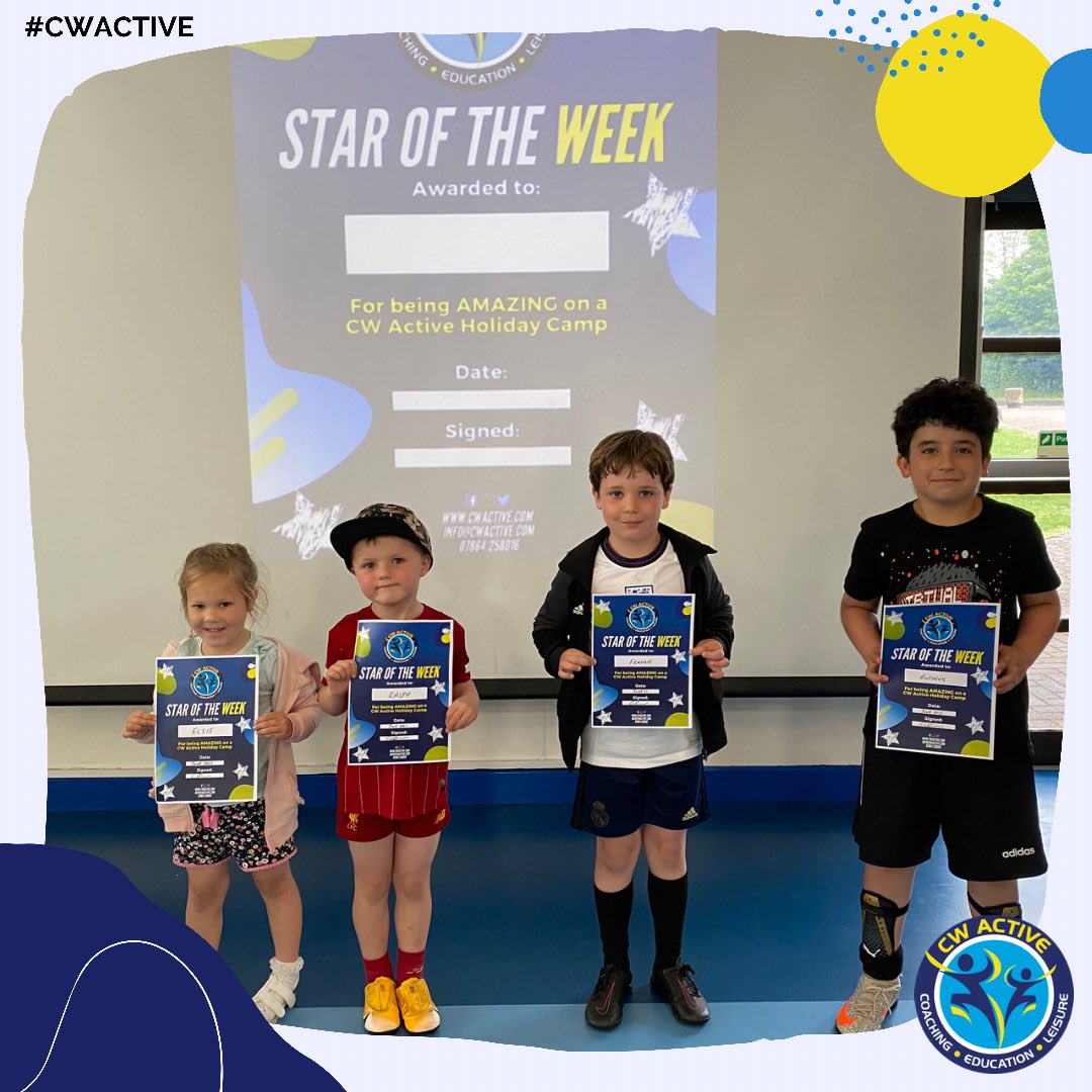June Half Term - Completed ☑️ We’ve had a fantastic 4 days of fun, enjoyment, laughter &amp; a whole range of different activities. 4 lucky children picked up our Star of the week certificates for an amazing attitude all week! Next stop...Summer Holidays! ⭐️👍🏽💙