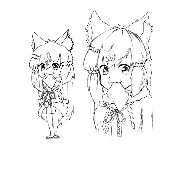 息抜きで描いたよん 