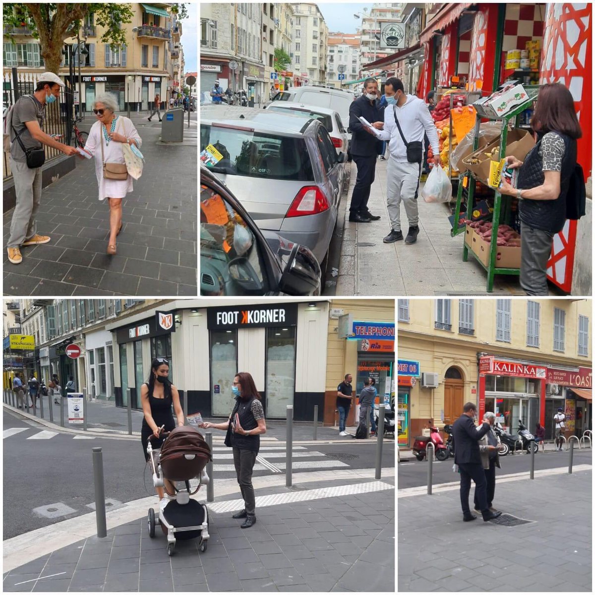 ✌ Les candidat•e•s ViVA! auprès des habitant•e•s du quartier Notre Dame.

🗳 Le 20 et le 27 juin, on vote pour un département solidaire, citoyen et écologique !

👉 viva-nice.fr

#Nice06 #Départementales2021
