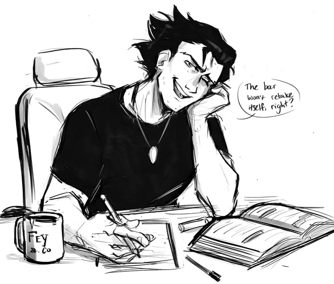 I have no memory of drawing this man but he's been sitting in my files since January apparently 
