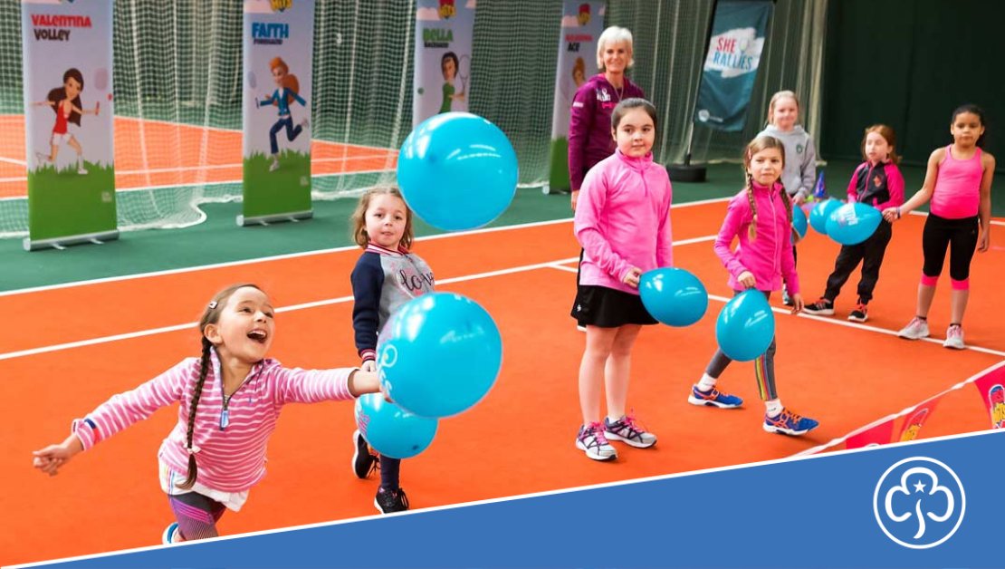 GuidingMembers's tweet photo. 🚨 New set of free unit meeting activities 🚨

Get active this summer with our new UMAs created with the @the_LTA @SheRallies, designed to build girls’ confidence in tennis and sports.

Find out more here about the @SheRallies Activator training: https://t.co/8NoyGve02U https://t.co/MsOTH1B2en