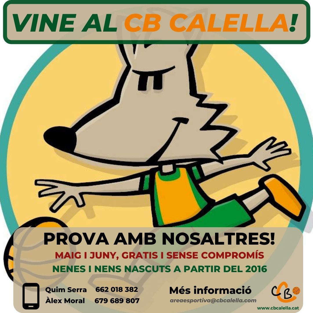 🏀 TENS GANES DE BÀSQUET? Aquest mes de juny pots provar amb el #CBCalella, gratuïtament i sense compromís! 

🔝 I si t'agrada, apunta't al nostre campus
cbcalella.com/campus-basquet…