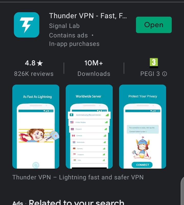 @ArrangeOfficial @ShehuSani U didn't put thunder VPN