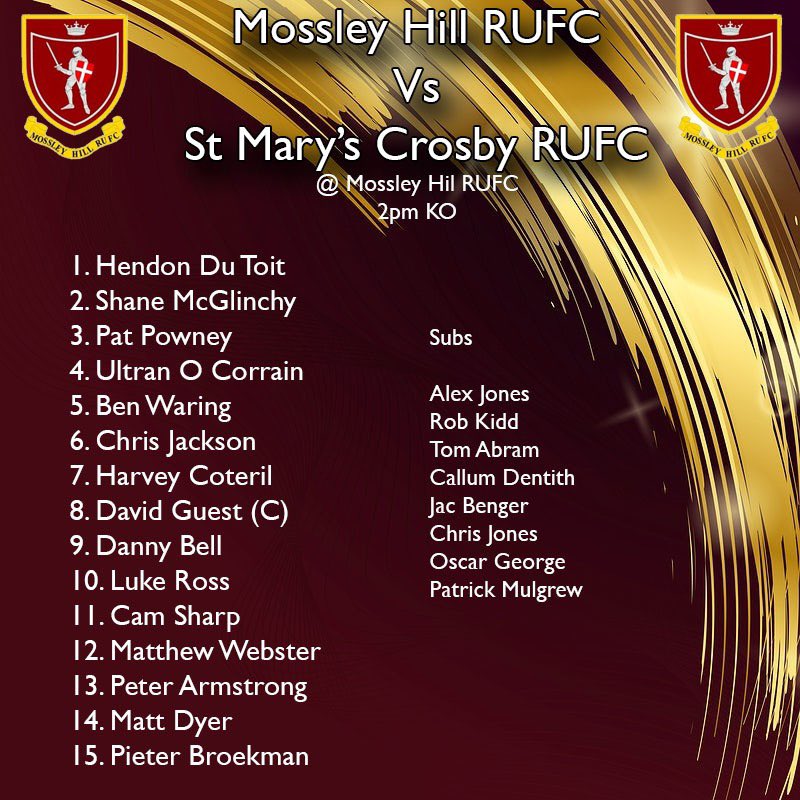 Today’s game vs <a href="/crosby_stmarys/">crosby st marys rufc</a>… the bar is open for all spectators so get down and watch some rugby! 😁