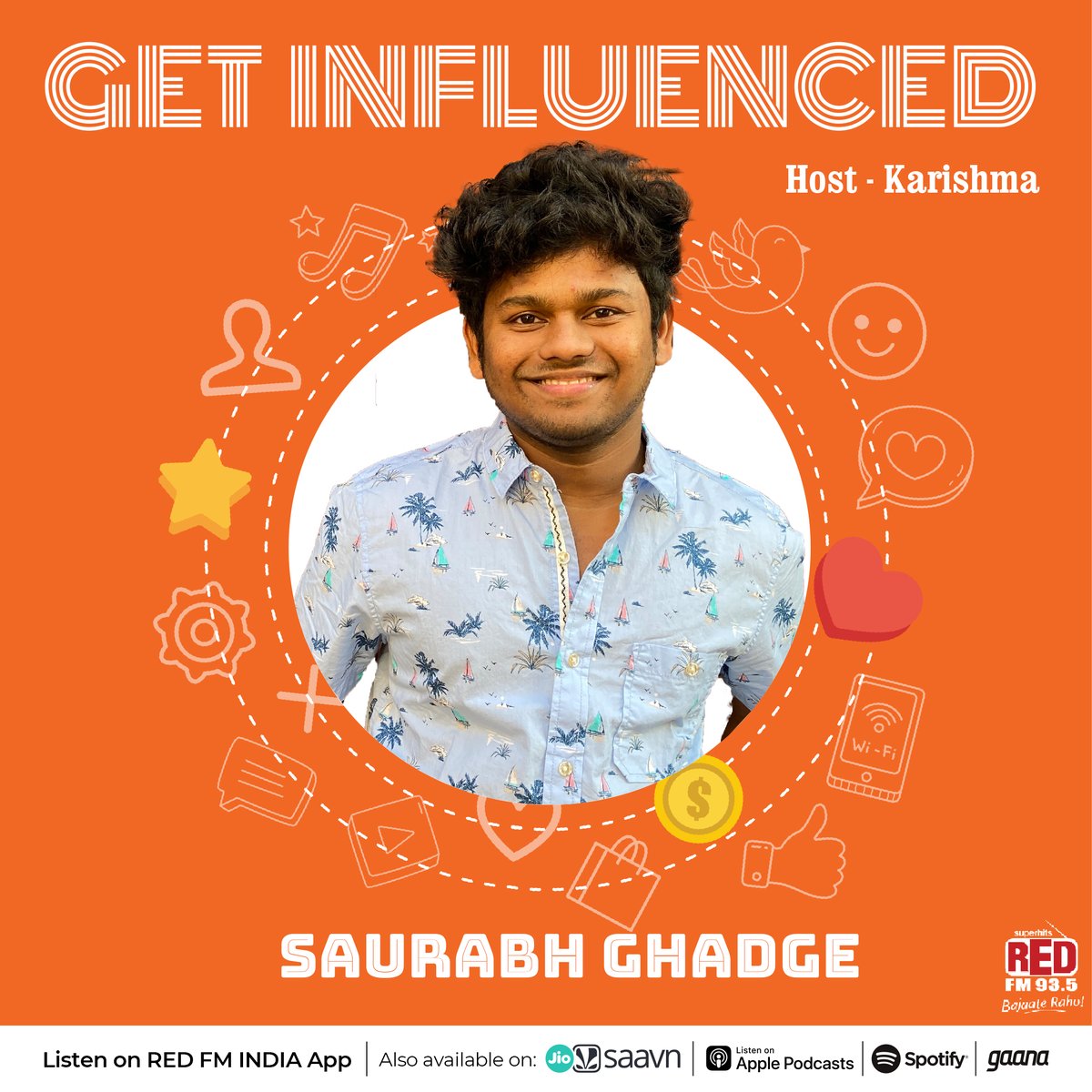 RedFMIndia's tweet photo. Ep-19 Get Influenced by Saurabh Ghadge
One of the most effortlessly funny content creators, Saurabh Ghadge is our latest guest on #GetInfluenced with RJ Karishma. Tune in https://t.co/H9nYAtSFvw
@SaurabhGhadge17 @RjKarishma https://t.co/drXENJIhMF