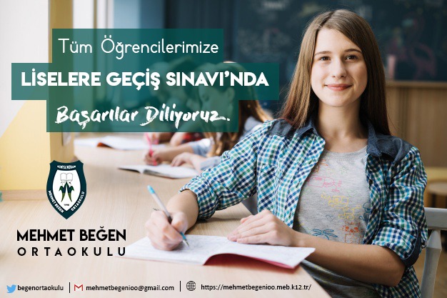 Liseye Giriş Sınavı'na girecek tüm öğrencilerimize başarılar
#lgs2021