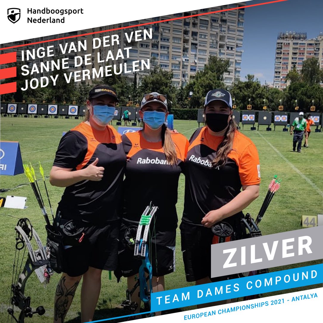 NHB | Handboogsport on Twitter: "ZILVER 🥈 op het EK voor het compound vrouwen team bestaande uit ...