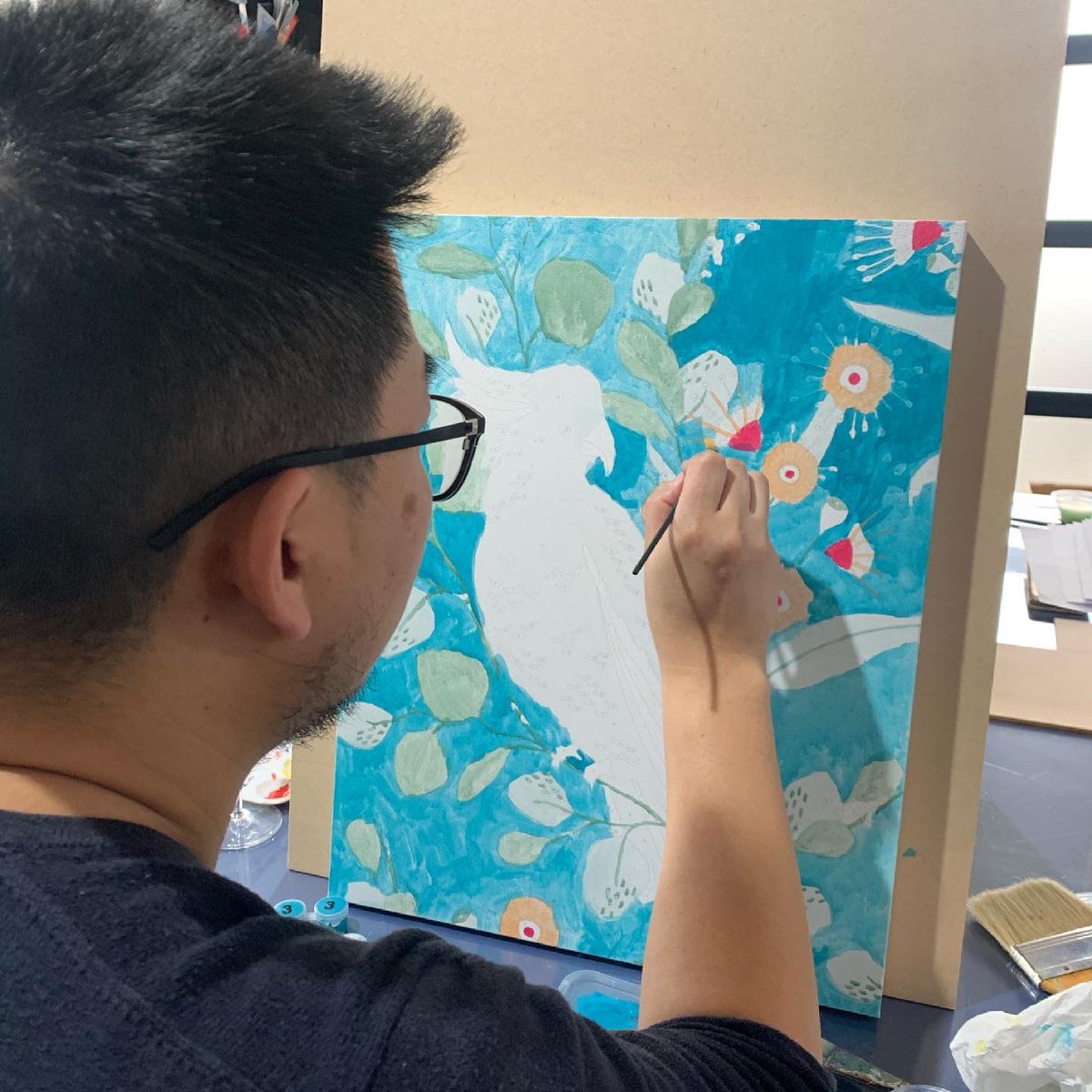 What are you doing this long weekend? Let’s paint! #SocialPainting #HuddleHubsEvent