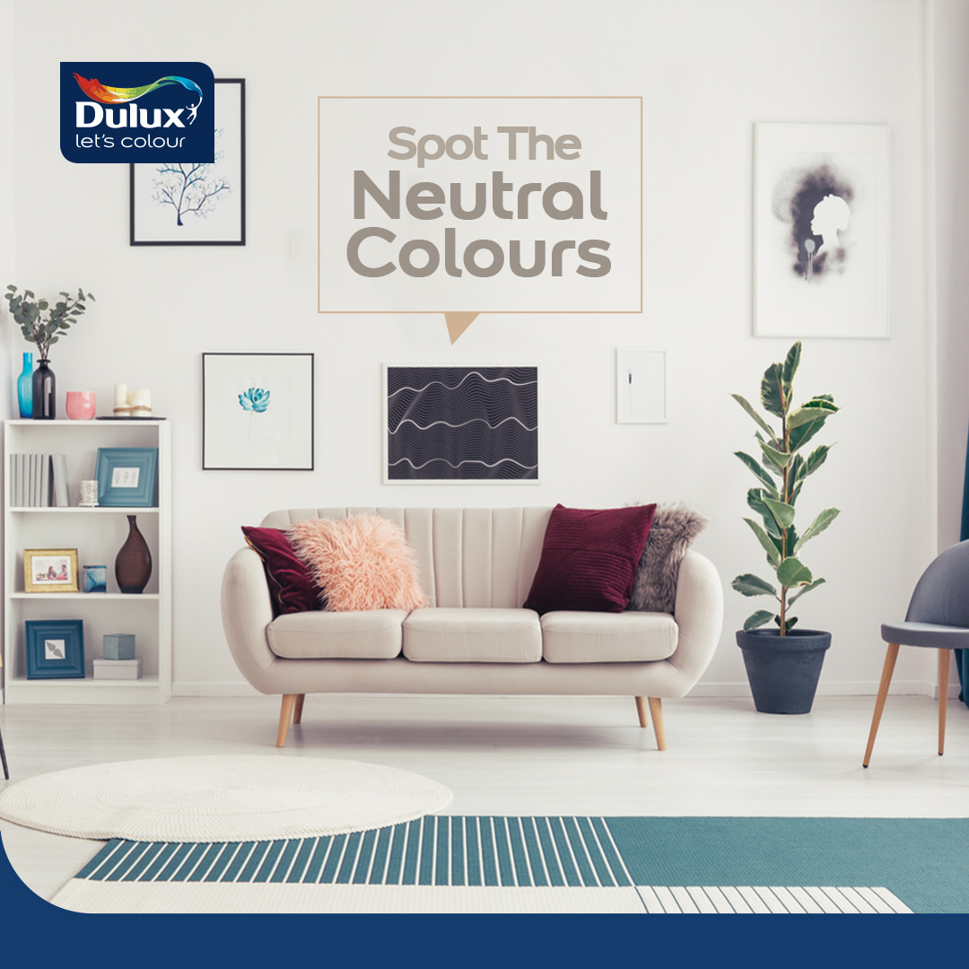 Hello colour lovers, Here’s a little game we can play today. How many neutral colours can you spot in this living room? Share your answers in the comments! #LetsColour