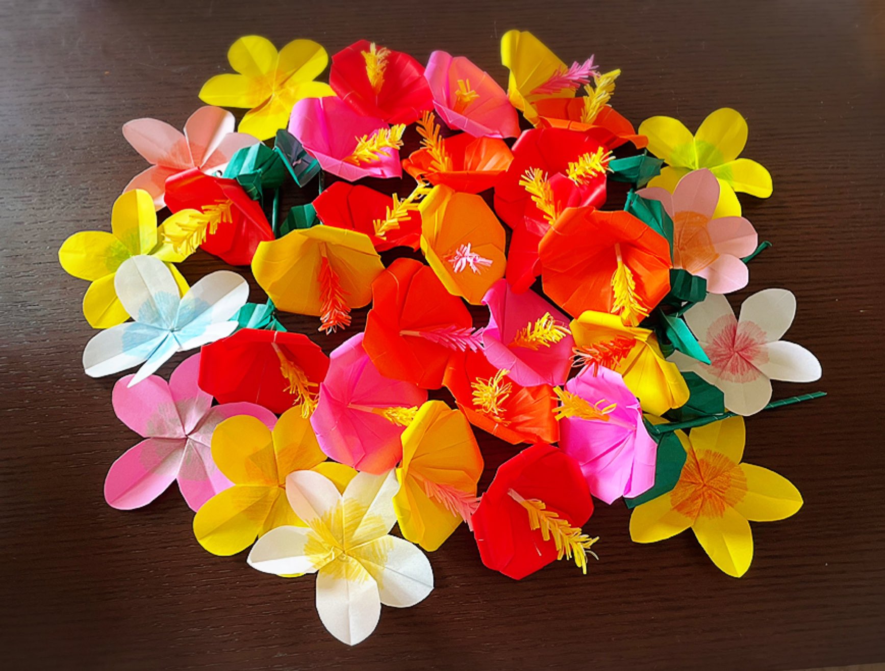 プルメリア 折り紙