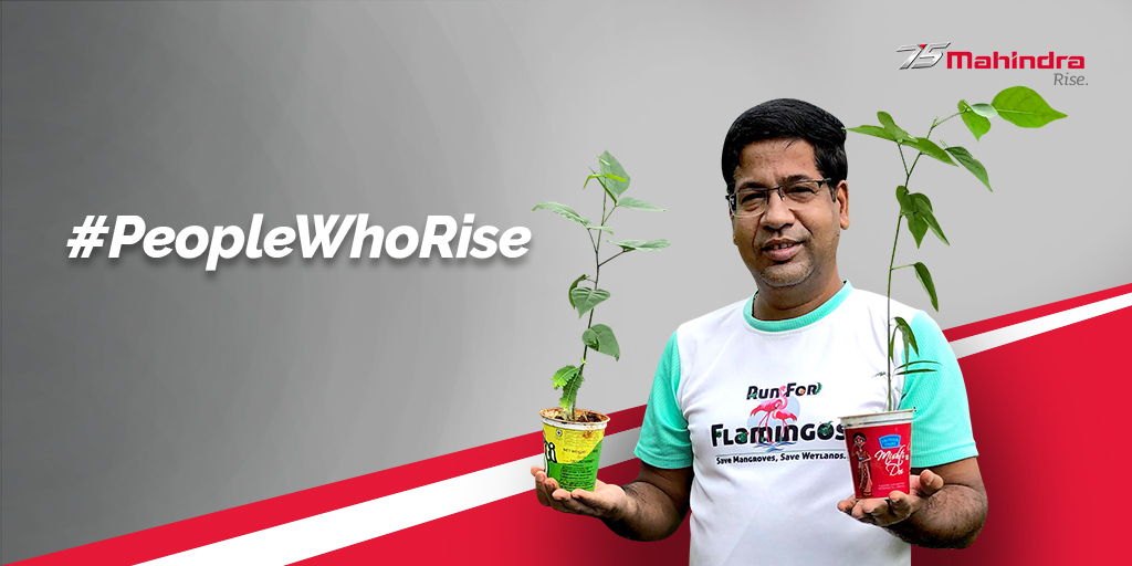 MahindraRise's tweet image. This #WorldEnvironmentDay, let’s celebrate the undeterred spirit of Dharmendra Kumar Kar, an eco-warrior from Mumbai. He is driven to restore the planet’s green cover, despite the challenges coming his way. #PeopleWhoRise #RiseForGood @techmahindracsr 

bit.ly/PWRDharmendra